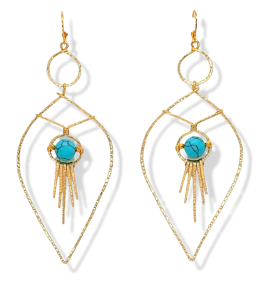 Shaka Earrings -Turqoise