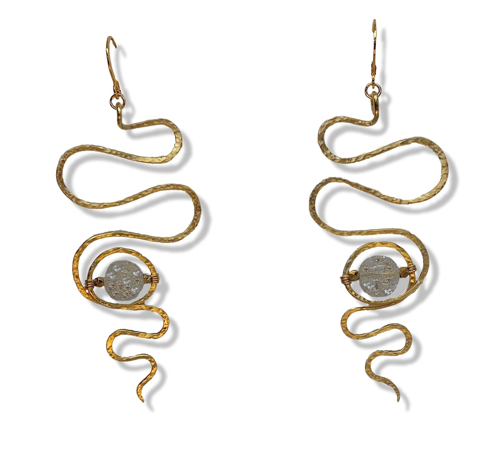 Kundalini Earrings Crystal Quartz