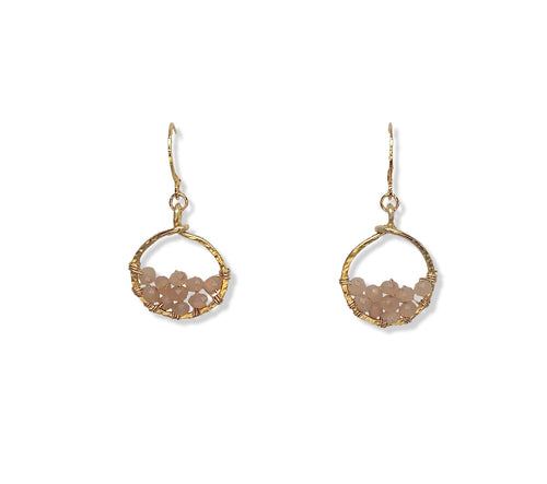 Aquarius mini Earring -Sunstone