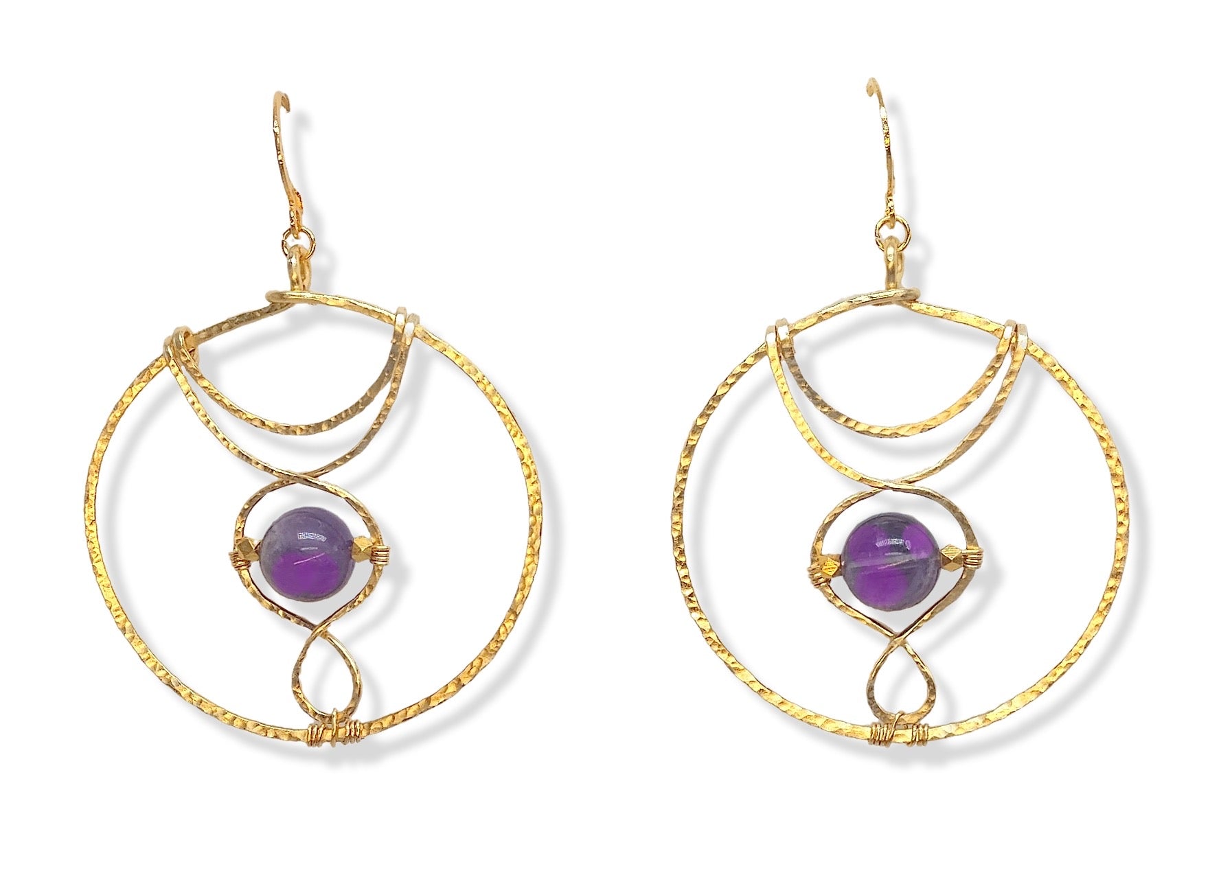 Cosmo Earring -Amethyst