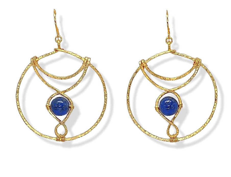 Cosmo Earring -Lapis Lazuli