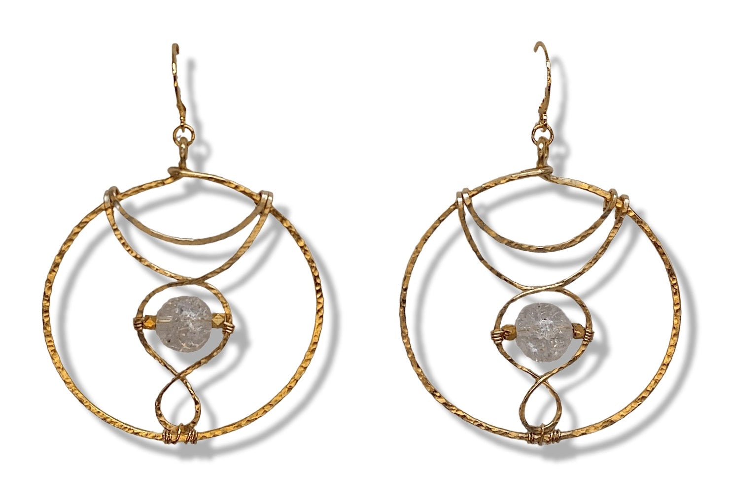 Cosmo Earring -Crystal Quartz