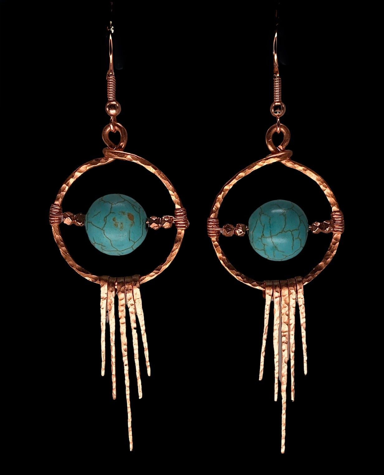 Dreamer Earring - Copper -Turqoise